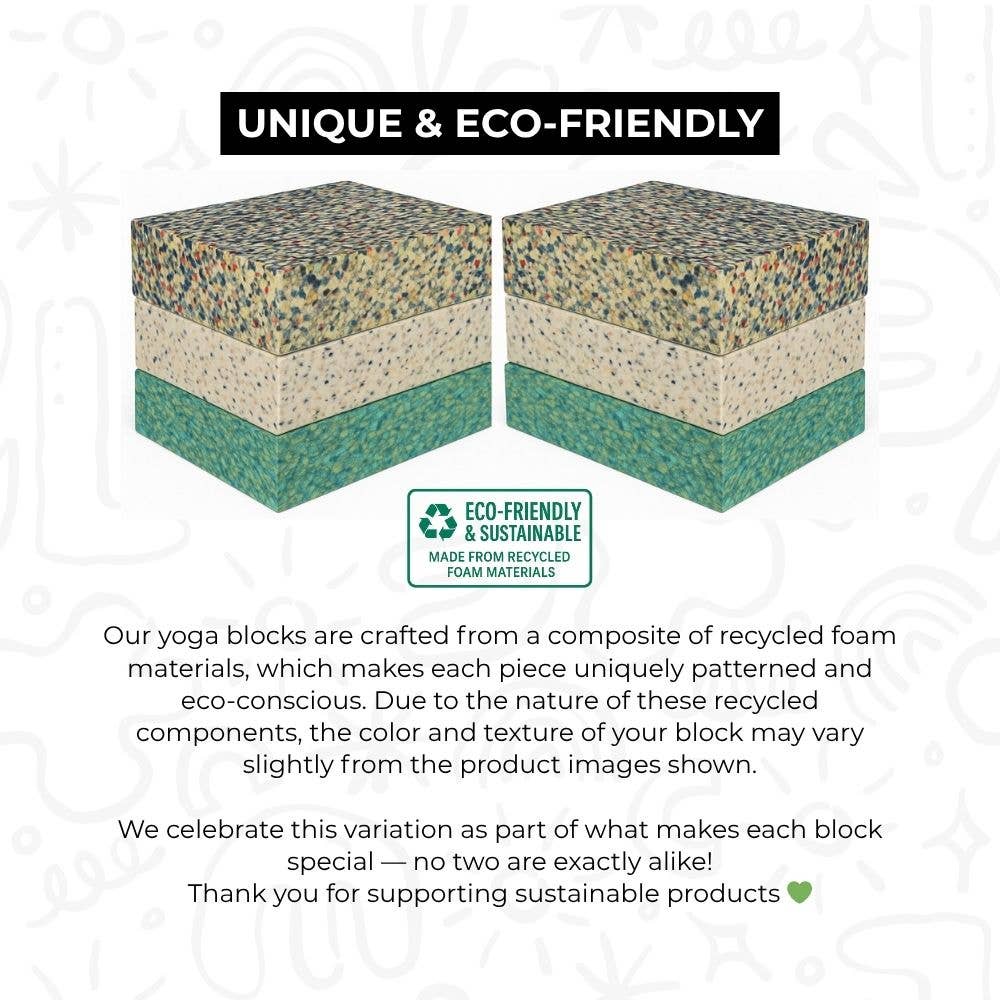 Foam Canada - Vente Équipement de fitness - Bloc de soutien de yoga rectangulaire antidérapant écologique10