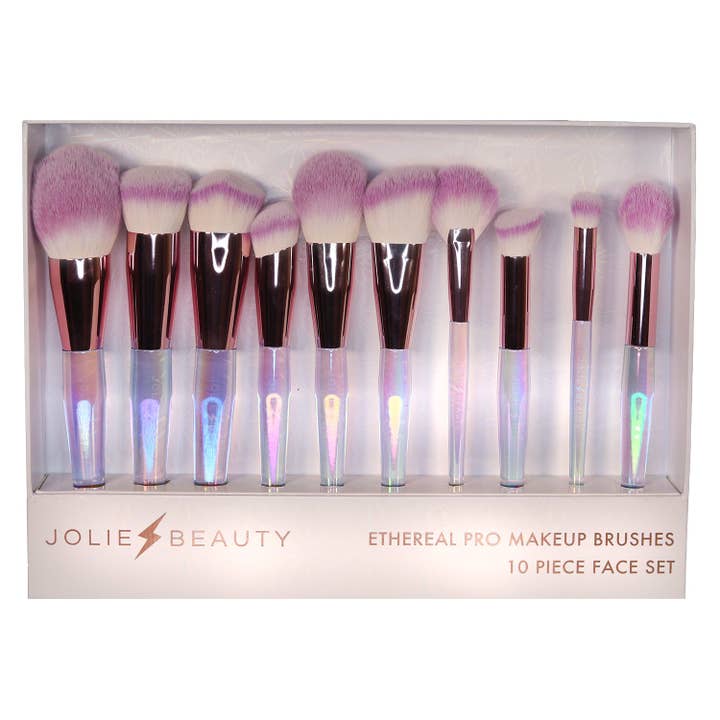 Jolie Beauty - Wholesale Make-upkwastenset - Ethereal Pro gezichtsborstelset (10 stuks)2