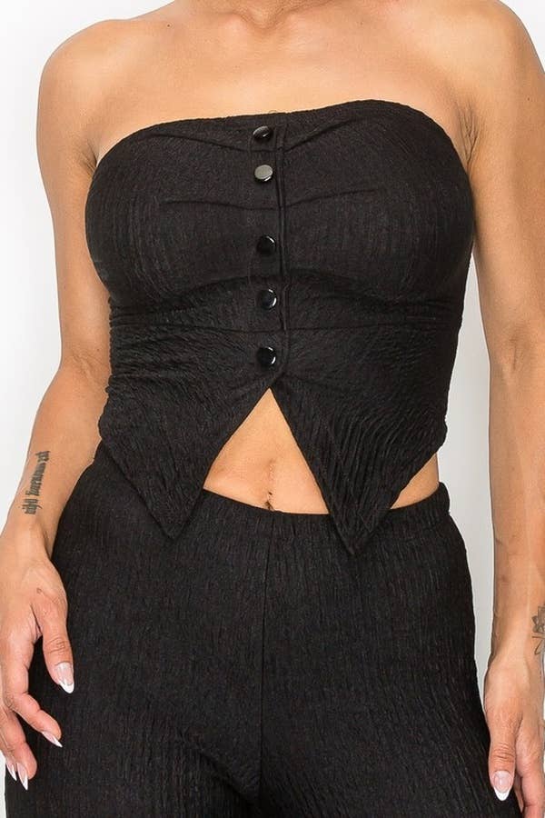 Kimcine - Wholesale Jumpsuit - Women's - KST8513-WOMEN'S SEXY STRAPLESS JUMPSUIT1