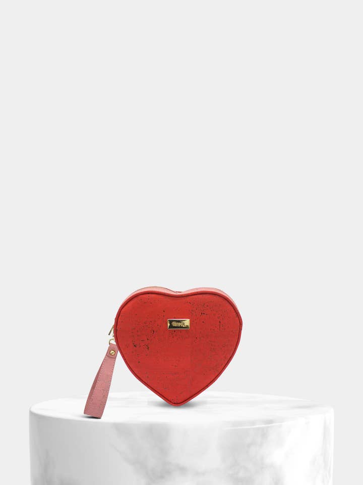 Kork Herz Clutch Tasche für den Großhandel von StudioCork