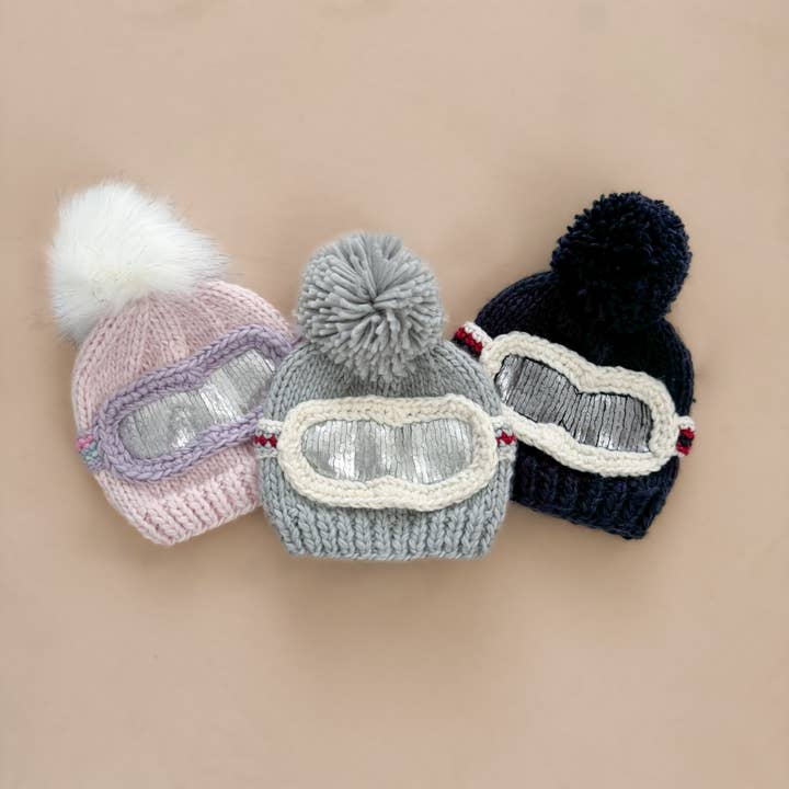 The Blueberry Hill - Wholesale Beanie - Kids - Ski Goggles Beanie, Baby Pink Baby & Kids Winter Hat3