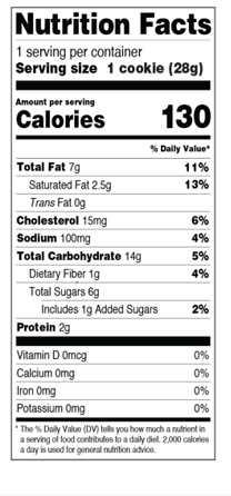 WOW Baking Company - Wholesale Cookie - 1oz Gluten-Free Peanut Butter Cookies1