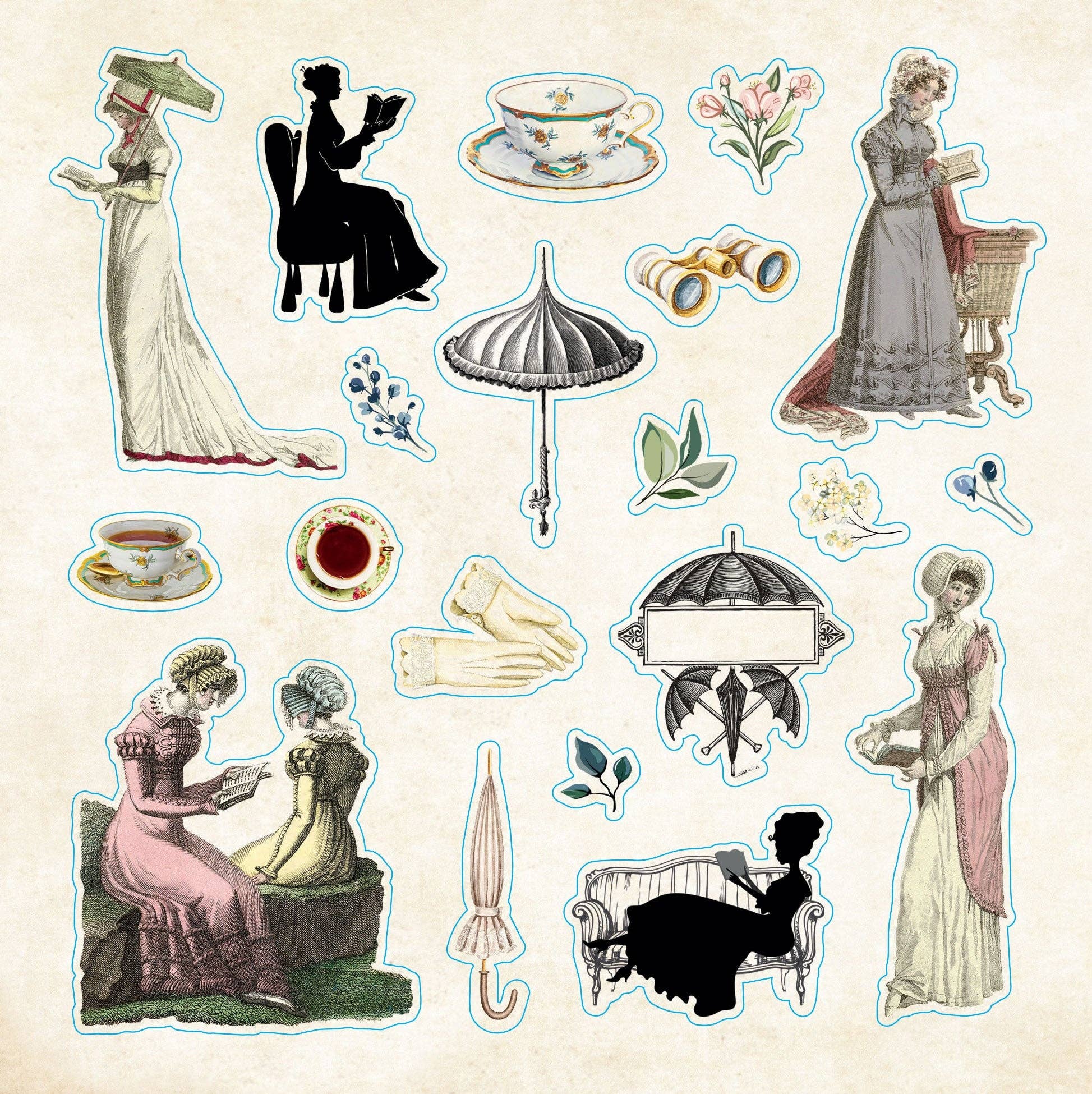 Peter Pauper Press - Wholesale Sticker - Bibliophilia Ephemera Sticker Book10
