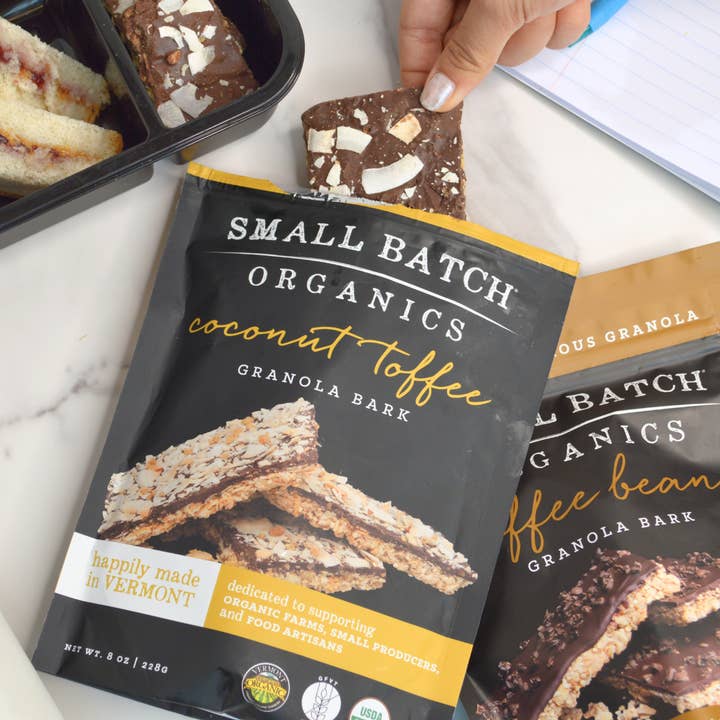 Small Batch Organics - Wholesale Granola - 8oz Coconut Toffee Granola Bark