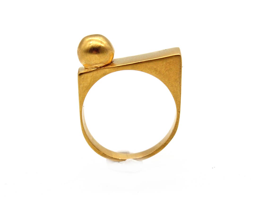 NOKIKE - Wholesale Cocktail/Statement Ring - Block geometric ring1