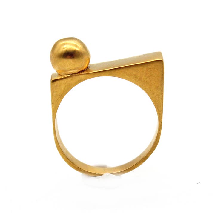 NOKIKE - Wholesale Cocktail/Statement Ring - Block geometric ring1