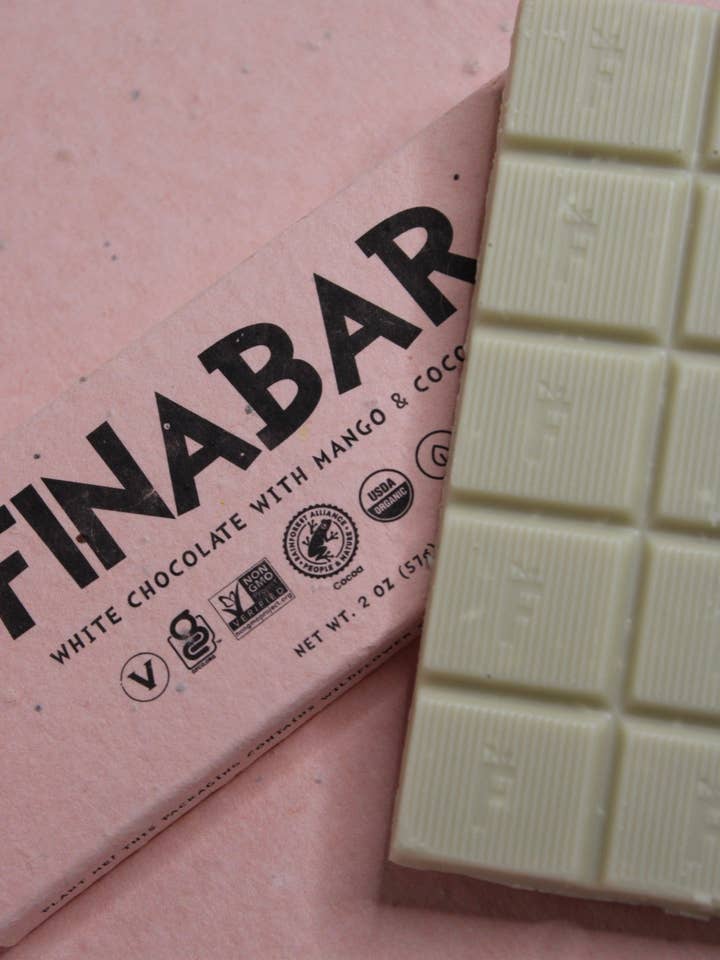 Hvid Chokolade Med Kokosnød & Mango for engroshandel hos Finabar