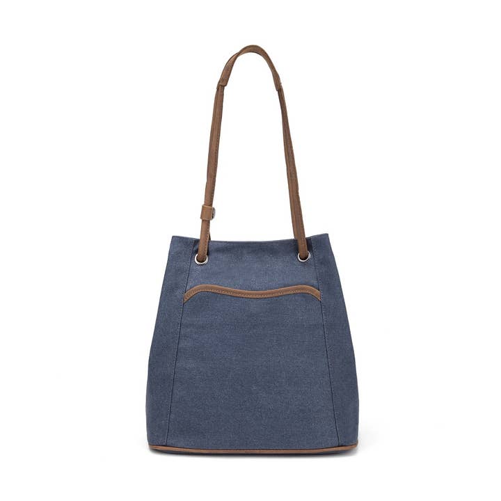 Canvas Schoudertas MF 615W (Blauw) voor wholesale door Davan