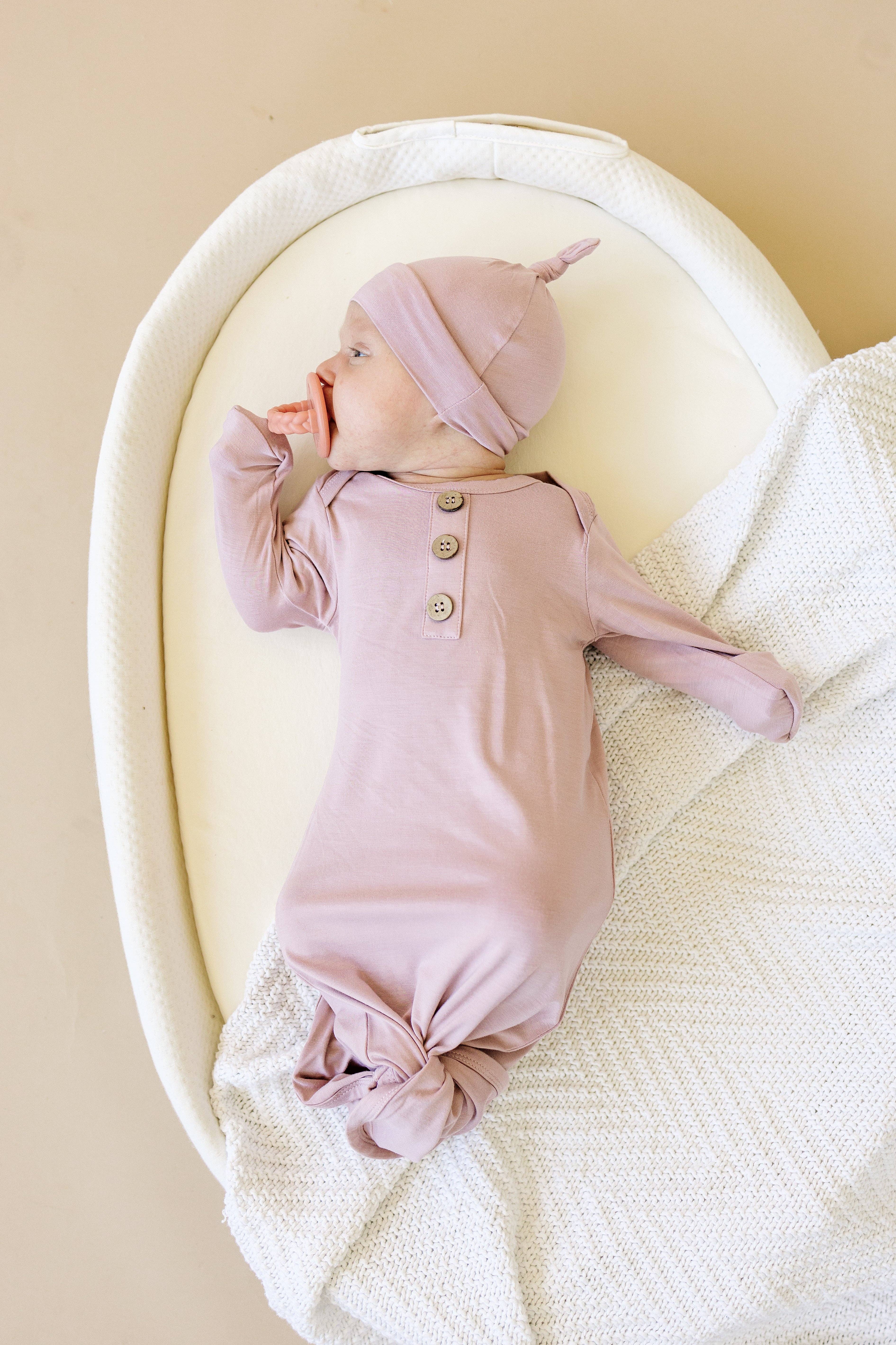 Little Joy Co. - Wholesale Babygown Set - Baby - Newborn Bamboo Gown & Hat Set0