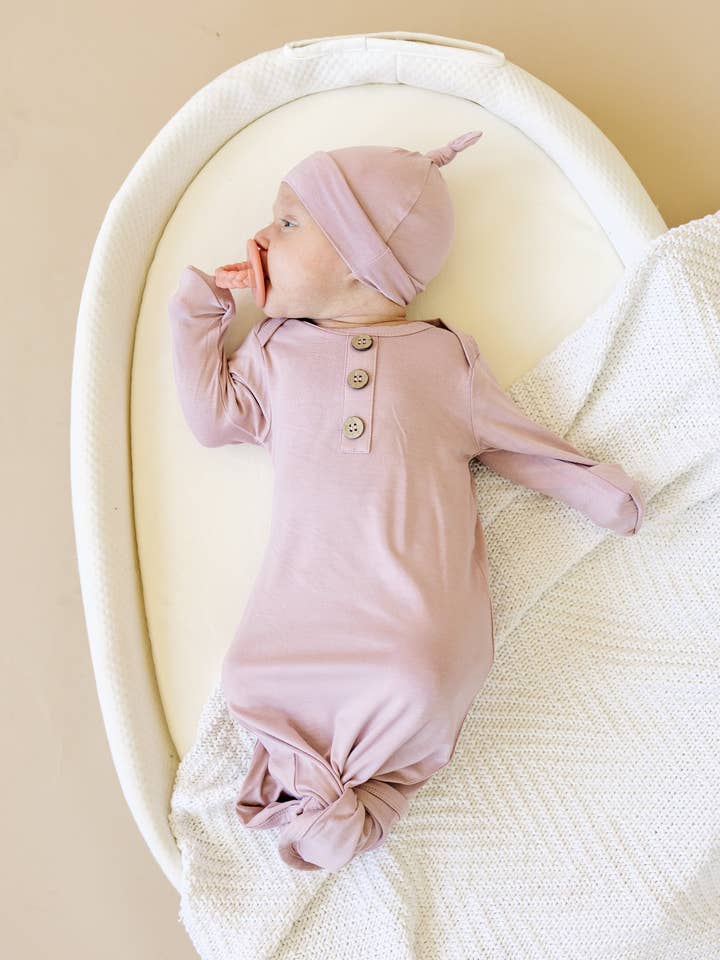 Little Joy Co. - Wholesale Babygown Set - Baby - Newborn Bamboo Gown & Hat Set