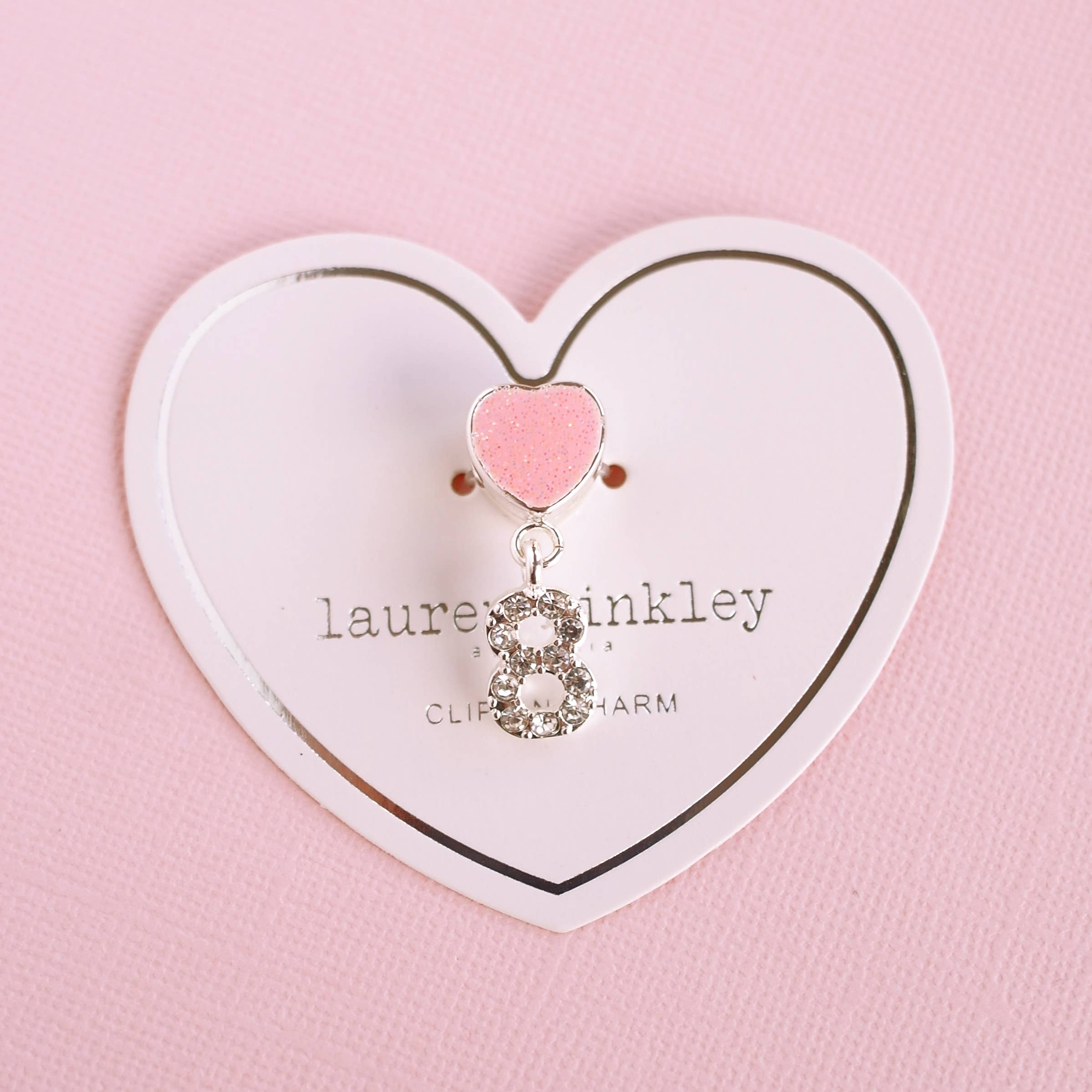 Lauren Hinkley Australia - Wholesale Individual charm/pendant - '8' Number Clip On Charm - Individual