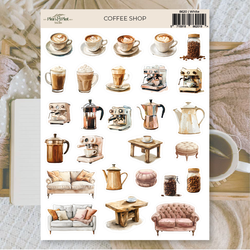 Plan & Plot Studio - Wholesale Sticker - Coffee shop | Stickers0