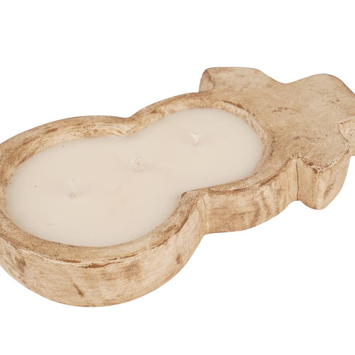 My Amigos Imports - Wholesale Candle Holder - Snowman-Farmhouse-Candle Ready Dough Bowl-6x12 inches-Small