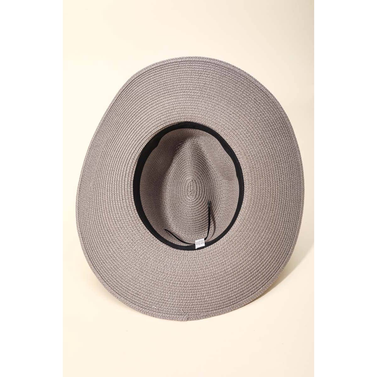 Anarchy Street - Vendita all'ingrosso Cappello di paglia - Donna - Cappello Fedora con fibbia intrecciata4