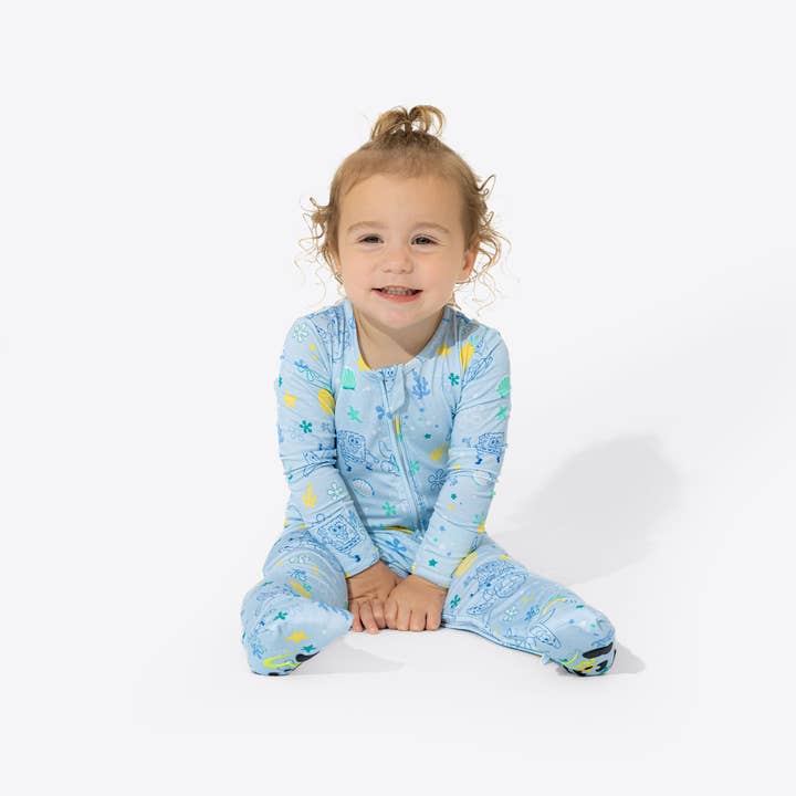 Bellabu Bear - Wholesale Sleepsuit - Baby - SpongeBob Fun Bamboo Convertible Footie