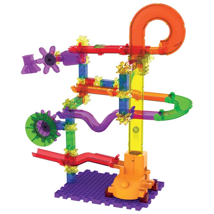 The Learning Journey - Wholesale Building Set - Kids - Techno Gears Marble Mania - Catapult 3.0 (80+ pcs)