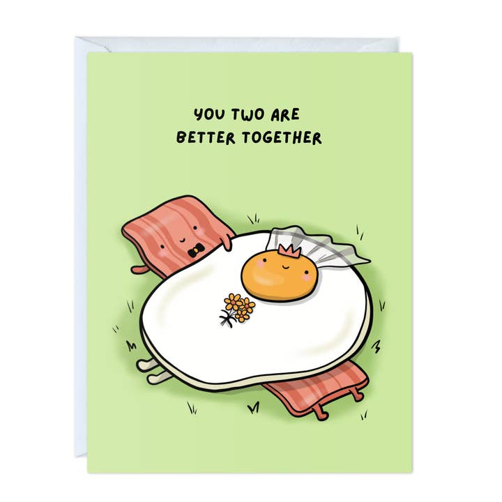Funny Wedding Couples Engagement Card (Better Together) for wholesale by ALY LOU®