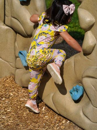Stone and Rose - Wholesale Jumpsuit - Baby - Floral Butterfly Flutter Sleeve Ruffled Romper