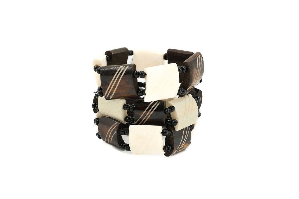 Gitzell FairTrade - Wholesale Beaded Bracelet - Bone Bracelets, Set of 125