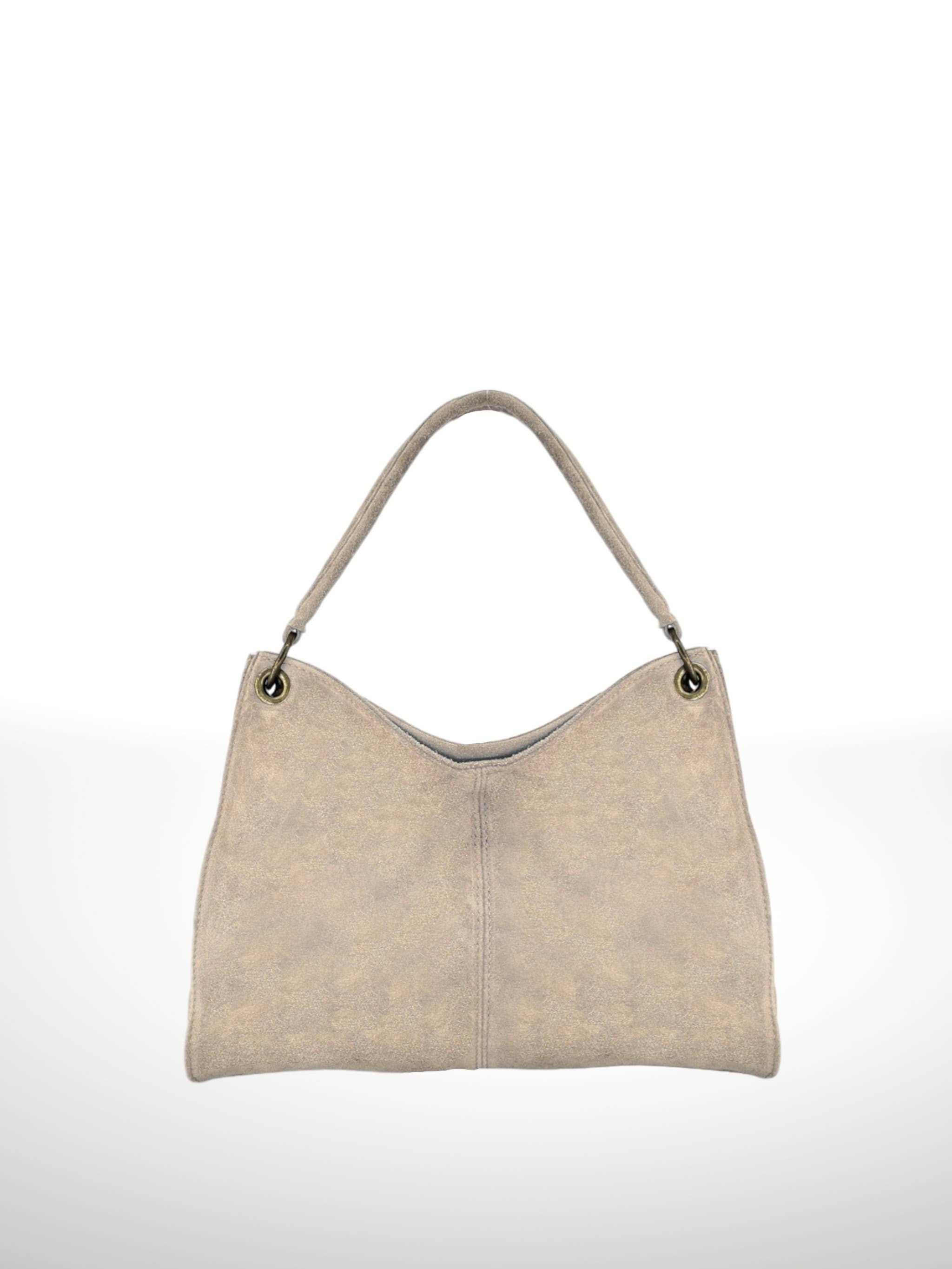 ITALIAN'S LEATHER - Wholesale Shoulder Bag - Women's - Riccio Suede Leather Bag 22021412