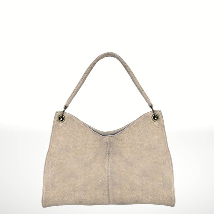 ITALIAN'S LEATHER - Wholesale Shoulder Bag - Women's - Riccio Suede Leather Bag 22021412