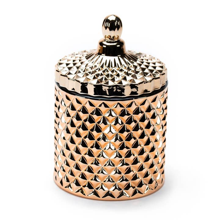 London Luxury Candle Supplies - Wholesale Candle holder - Geo 230ml Electroplated 1