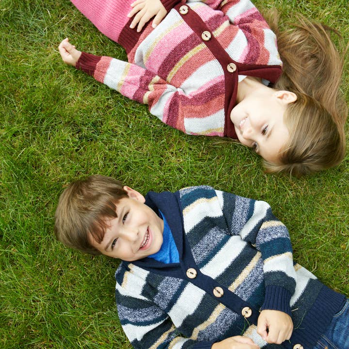 loop collection - Wholesale Cardigan - Baby - Historian Recycled Cotton Baby/Toddler Sweater -Navy5