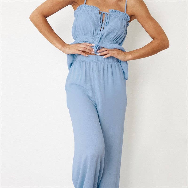 UZ Wholesale Store – wholesale Sleepwear set – Women's – Two-Piece Camisole and Long Pants Pajama Set1