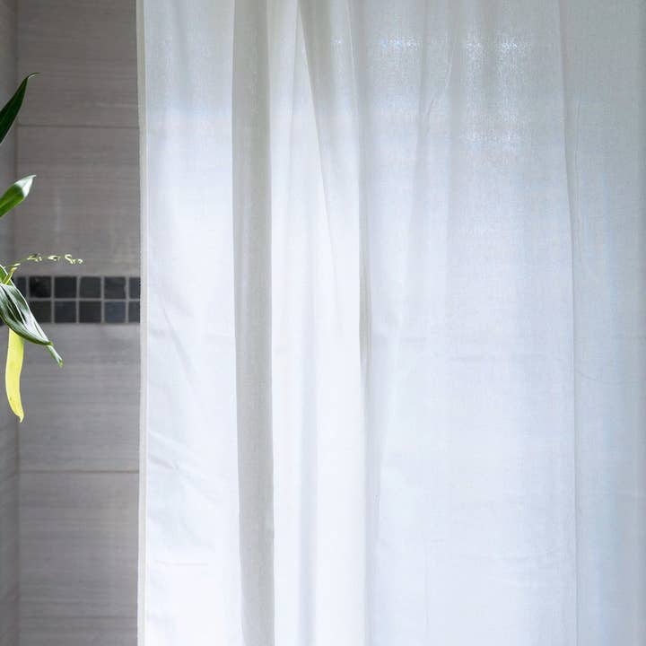 Organic Cotton Shower Curtain – Bath, Tub + Stall Sizes for wholesale by Bean Products