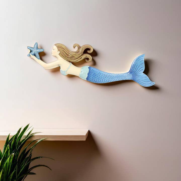 Young's - Wholesale Wall Accent - Resin Mermaid Wall Art (SKU#: 13989)