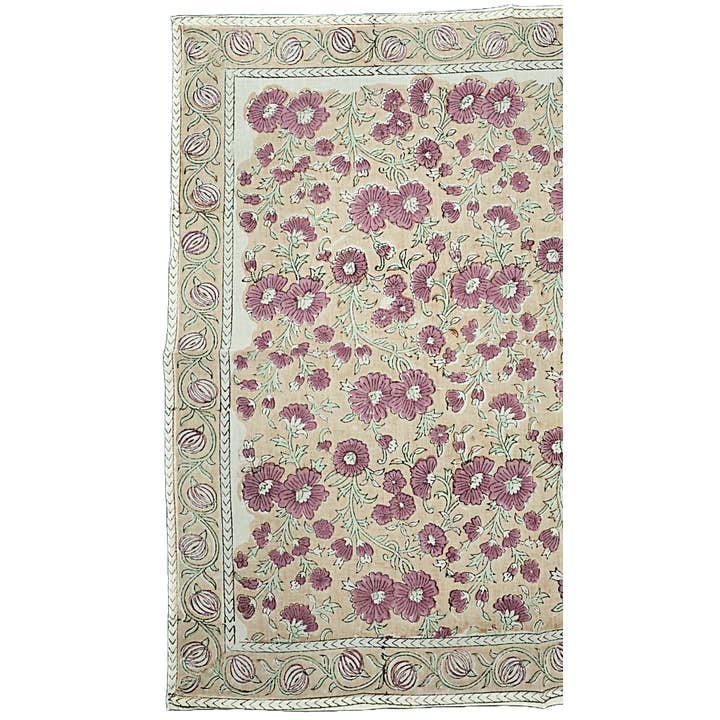 White Lotus Fashions - Wholesale Bandana - Women's - Gulbahar - Block Printed Cotton Bandana (KK1522)1