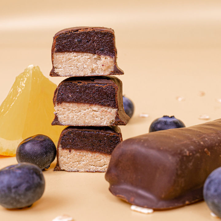 Livi's - Venta al por mayor Barrita de aperitivo - Barra de avena orgánica Blueberry Smash con chocolate oscuro3