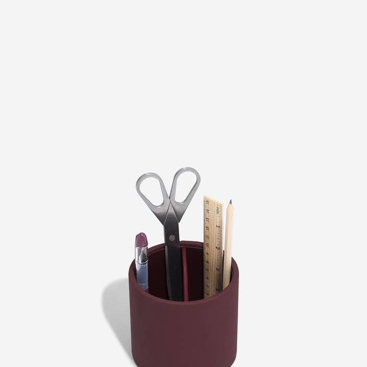 Stackers – wholesale Desk organiser – Desk Stationery Pot- Garnet2