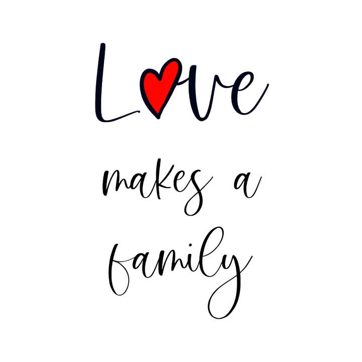 Paperleaf Studios - Wholesale Baby Card - Adoption Card: 'Love Makes A Family'6