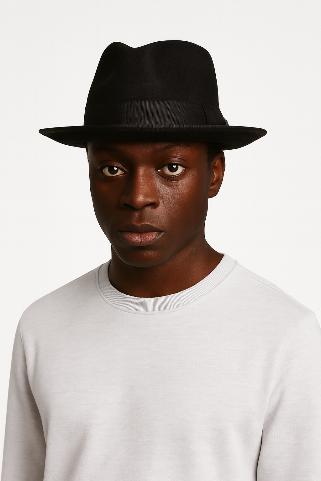 Levine Hat Company - Wholesale Fedora - Men's - Naples Teardrop Classic Brim Wool Fedora by Levine Hat Co.3