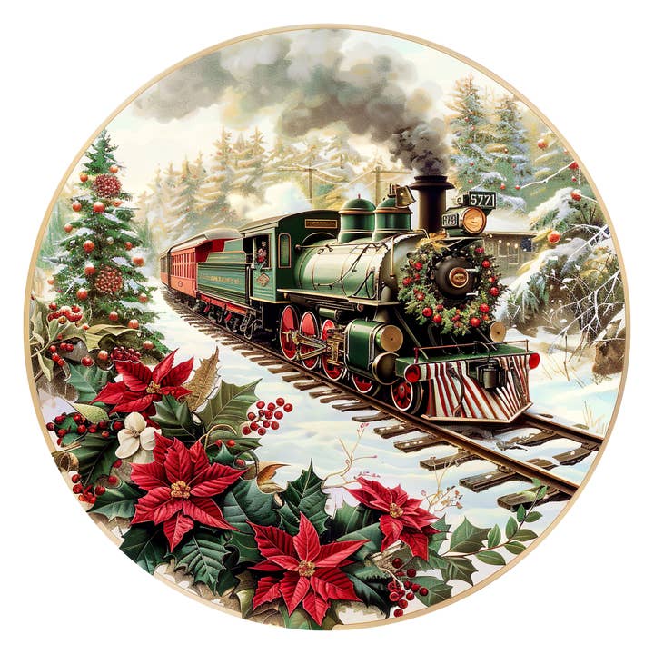 Jultåg, DCO-102695-D, Skylt för krans, 18" dörrhängare för wholesale av DecoExchange