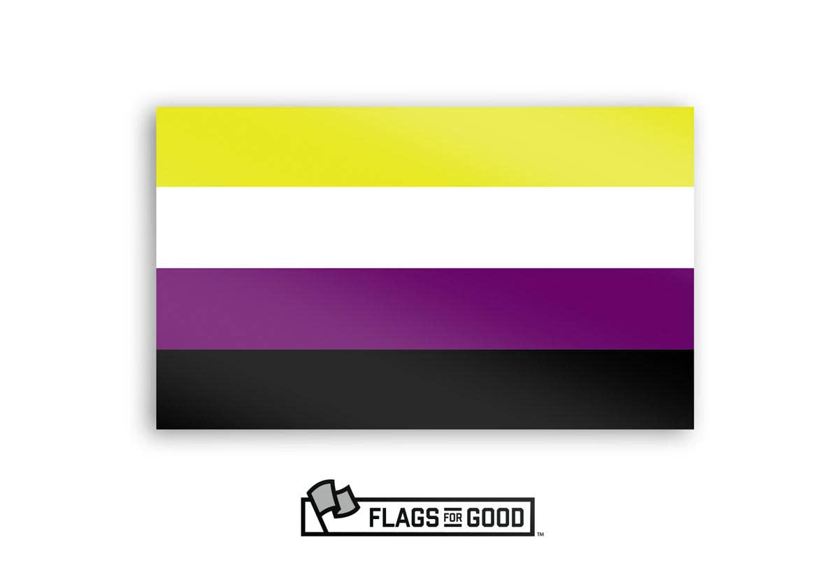 Flags For Good - Wholesale Sticker - Nonbinary Sticker1