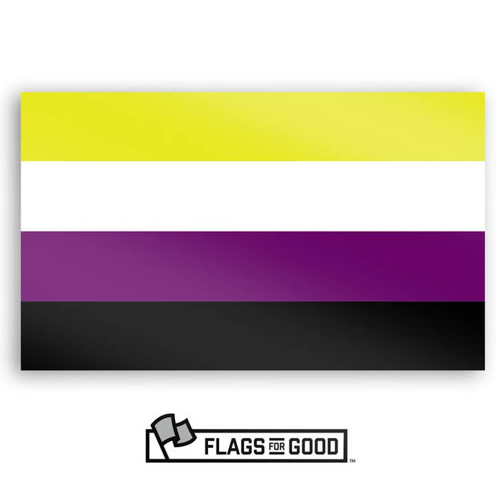 Flags For Good - Wholesale Sticker - Nonbinary Sticker1