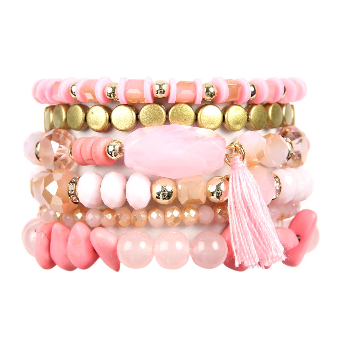 MYS Wholesale Inc - Wholesale Beaded Bracelet - Boho Charm Tassel Bracelet10