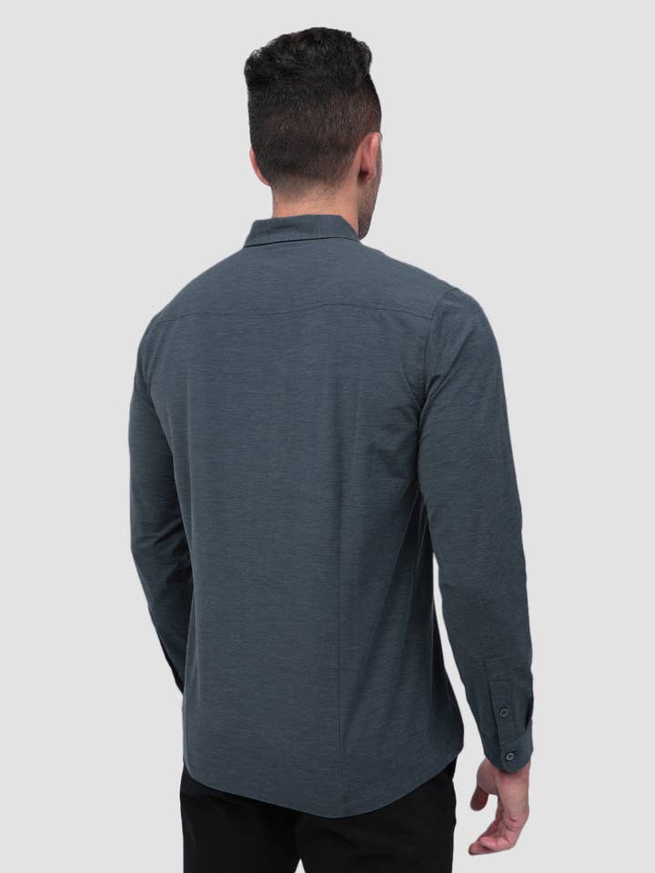 INTO THE AM - Vente Chemise à col boutonné – homme - Chemise boutonnée à manches longues pour hommes54