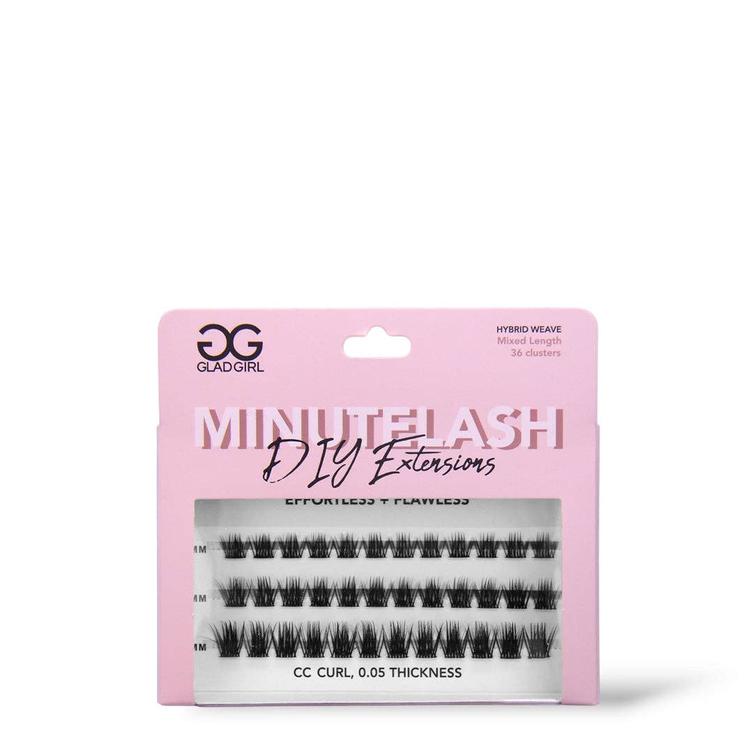 GladGirl - Vente Faux cils - Extensions de cils DIY MinuteLash - Hybride - 36 grappes de longueurs mixtes0