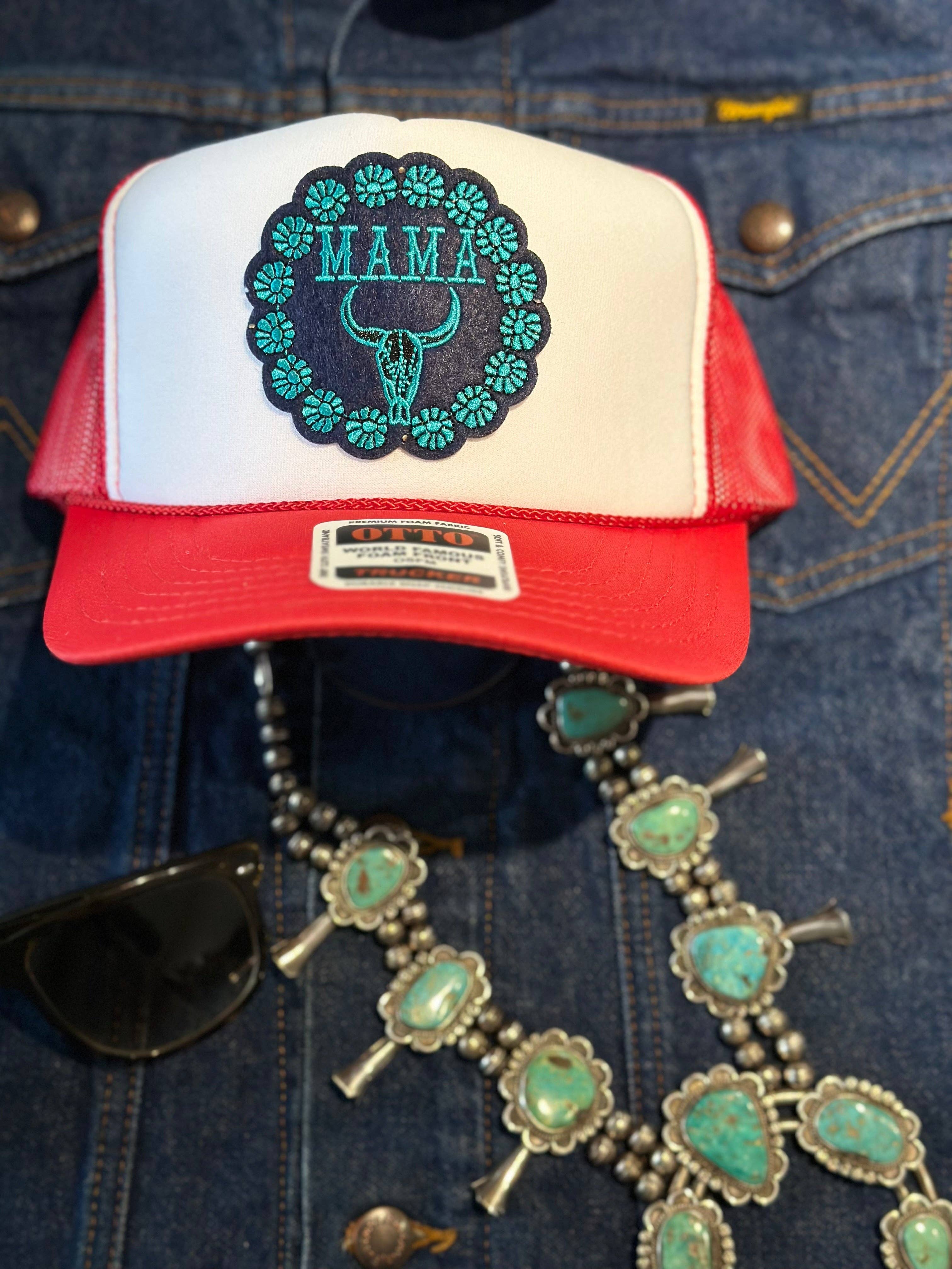 High Ho Silversmithing - Wholesale Trucker Hat - Women's - MAMA STEER HEAD TRUCKER HAT2