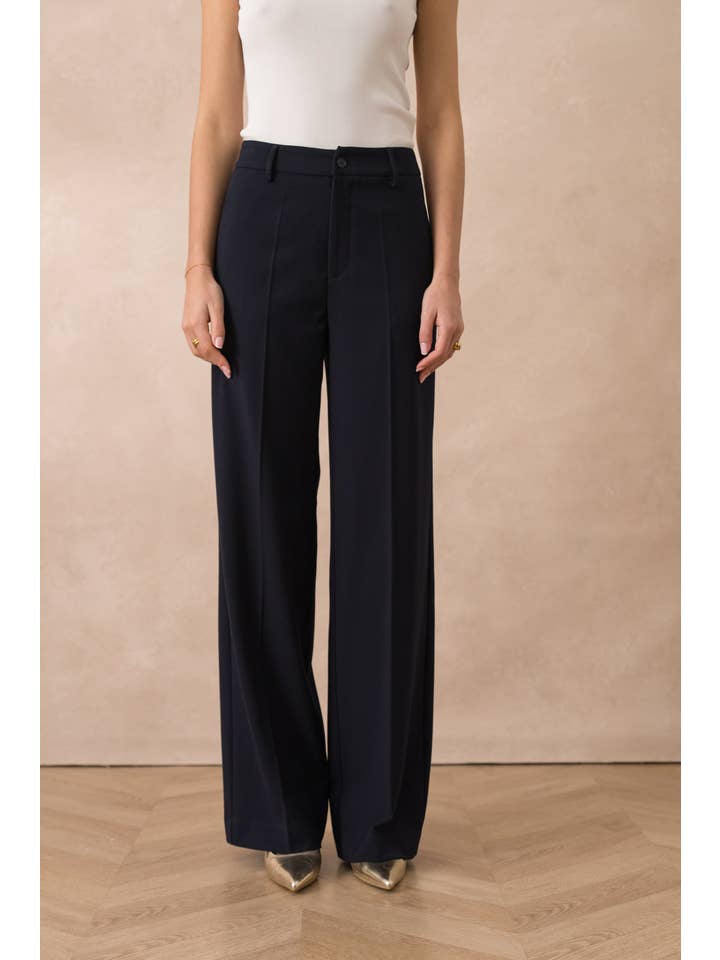 Attentif Paris - Venta al por mayor Pantalón de vestir - Mujer - Pantalones de pierna ancha a medida Heather18