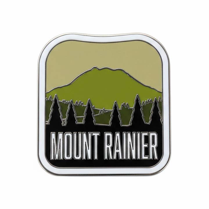Mount Rainier National Park Enamel Pin for wholesale by Vagabond Heart