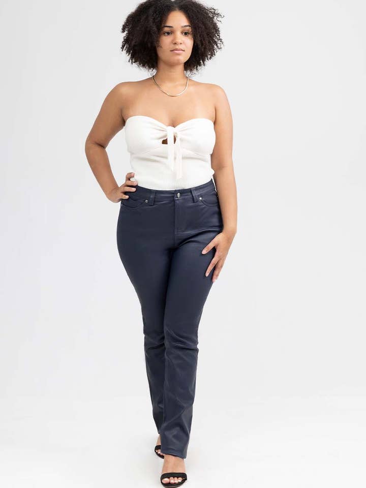 Arya Fashion Lederhose (Dunkelblau) für den Großhandel von Whet Blu