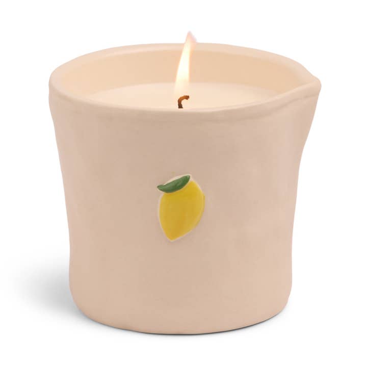 Paddywax Bistro Lemon Ceramic Candle - Meyer Lemon for wholesale by Designworks Collective