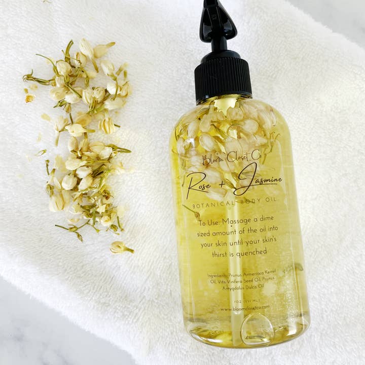 Bloom Closet Co - Wholesale Bath/body oil - Rose + Jasmine Botanical Body Oil1