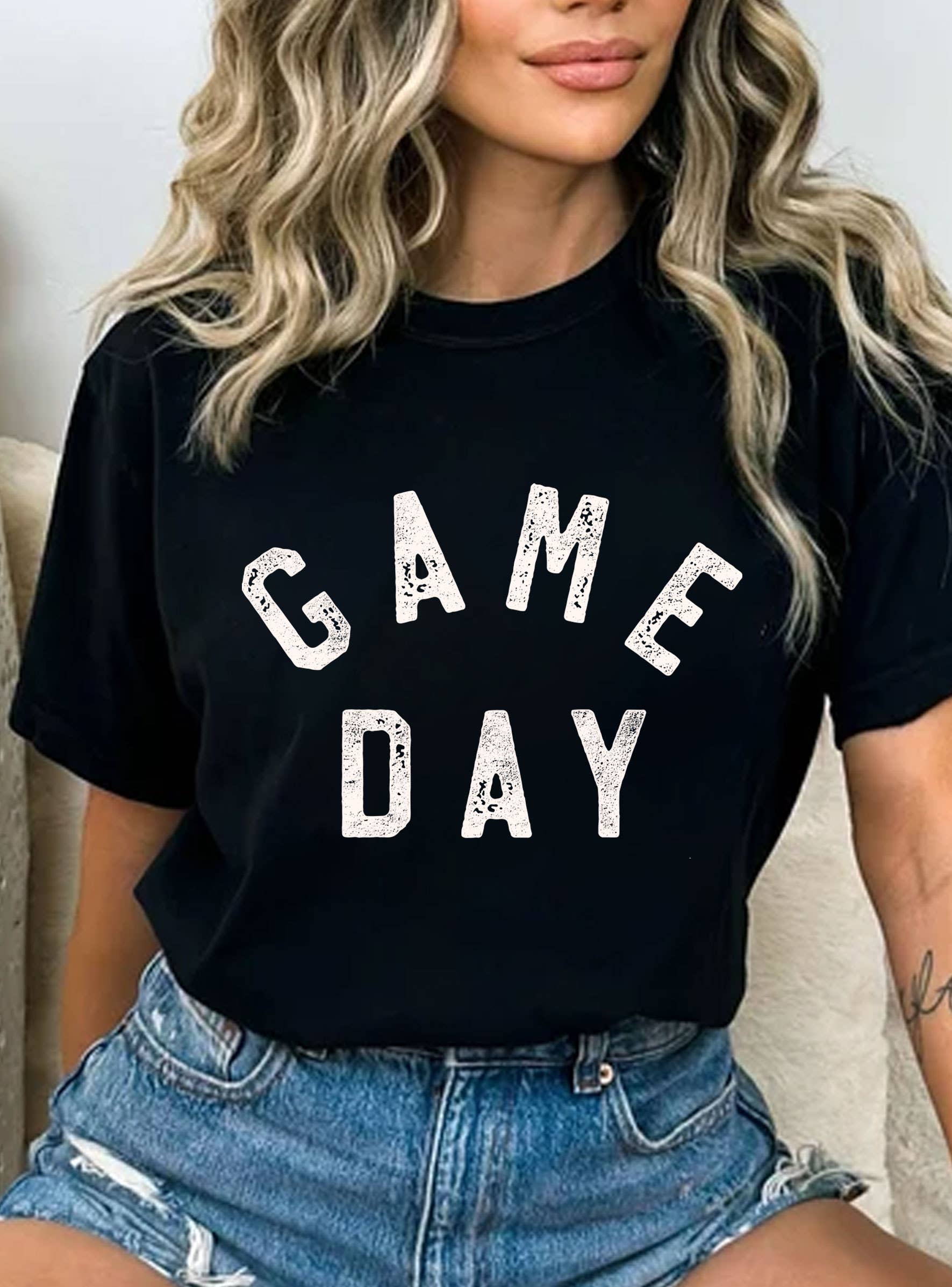 Rustee Clothing - Wholesale Screen Printed T-Shirt - Women's - GAME DAY  GRAPHIC TSHIRTS1