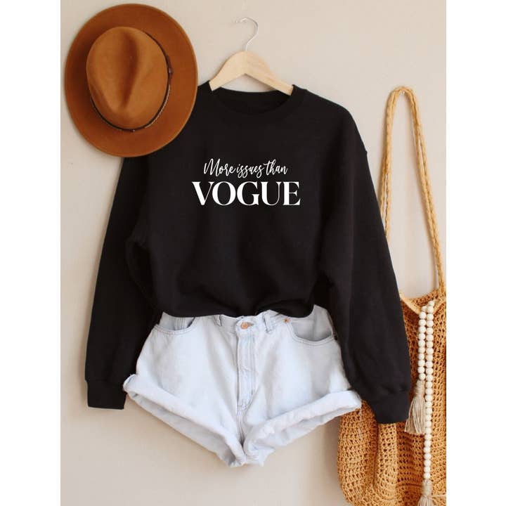 "More Issues Than Vogue" Women's Heavy Blend Sweatshirt for wholesale by PINK NABI