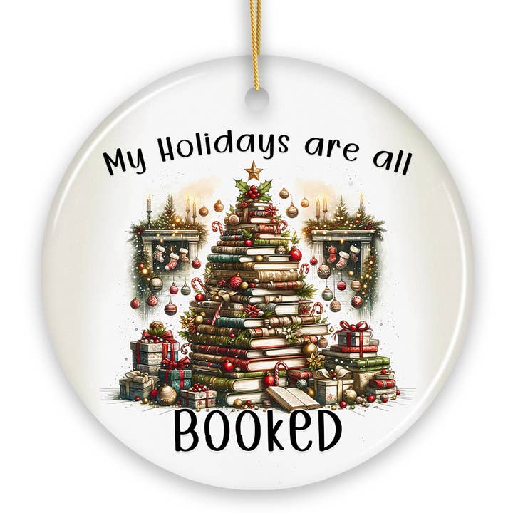 OrnamentallyYou - Wholesale Ornament - My Holidays are all Booked Whimsical Christmas Ornament6
